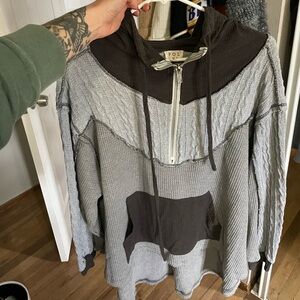 POL Two-Tone Hooded Jacket